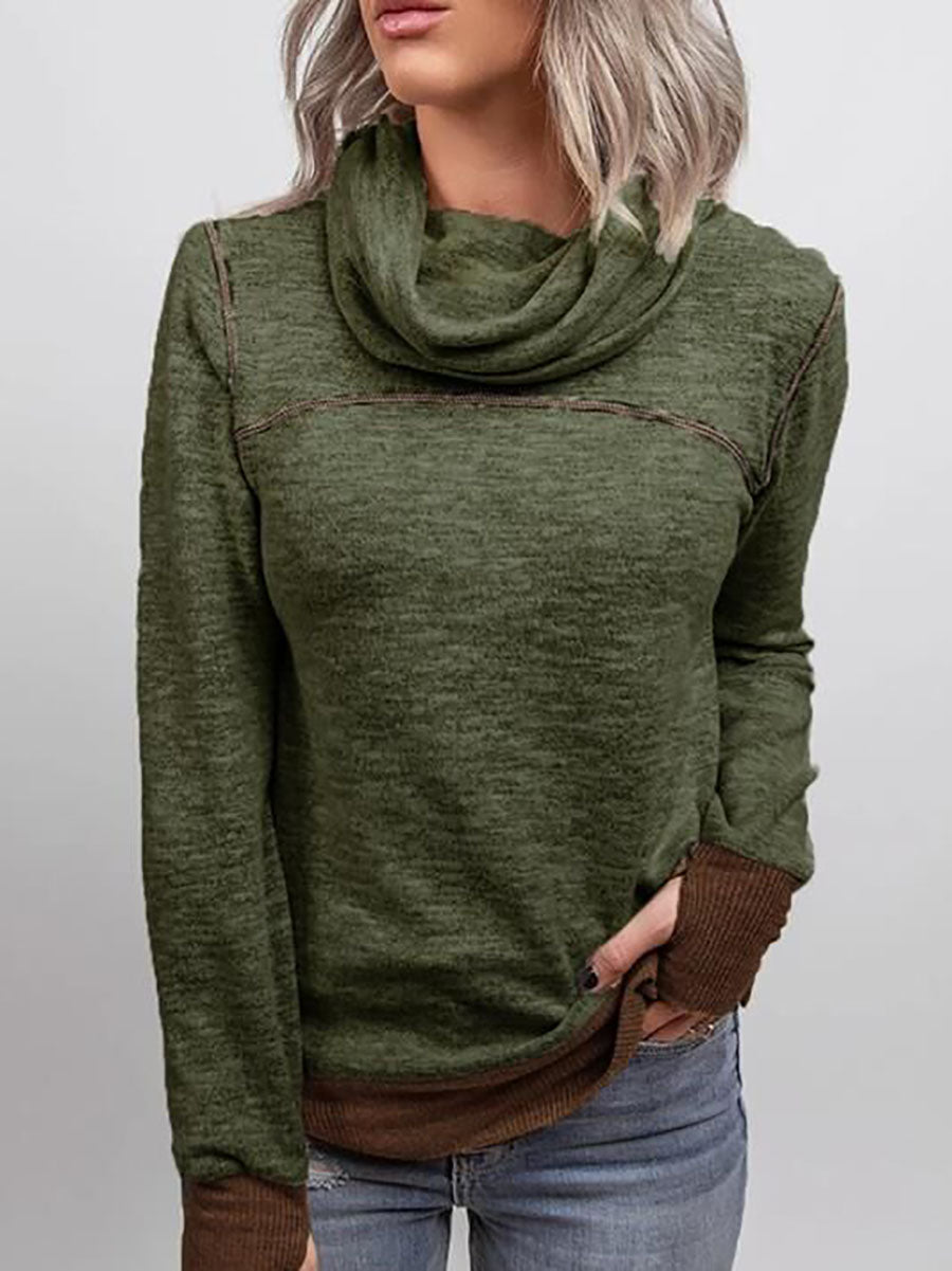 Stunncal Piled Collar Sweatshirt