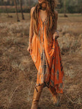Stunncal V-Neck Printed Camisole Dress