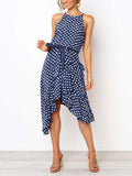 Stunncal Irregular Polka Dot Dress