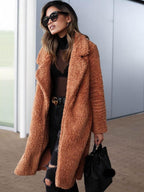 Stunncal Long-Sleeved Lapel Plush Jacket(7 colors)