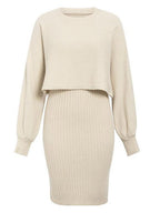 Stunncal Full Of Surprises Ribbed Knit Midi Dress