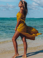 Stunncal One-Shoulder Irregular Split Dress