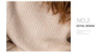 Stunncal Solid Color Loose Puffy Sleeve Sweater (5 colors)