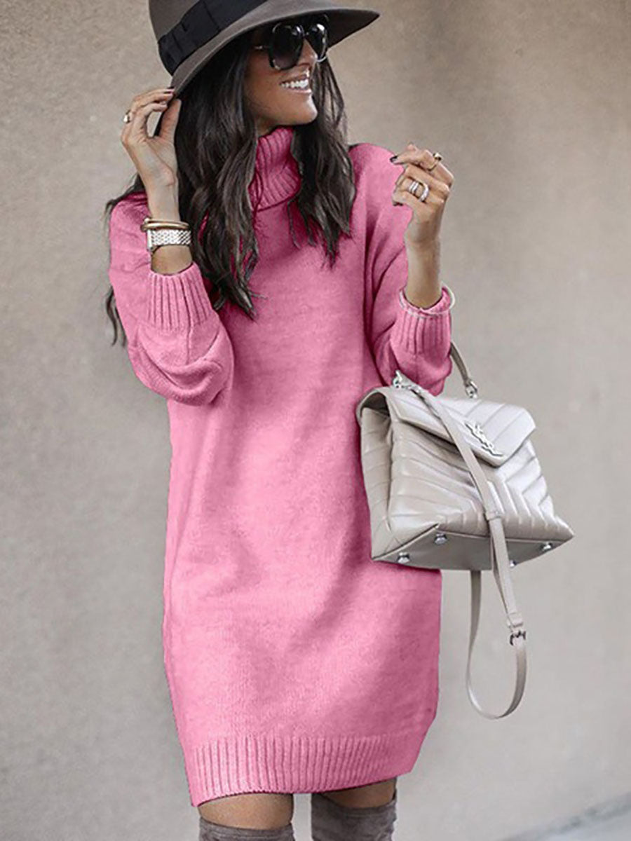 Stunncal Casual Solid Color Turtleneck Sweaters(6 Colors)