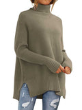 Stunncal High Neck Batwing Knit Sweater