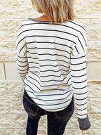 Stunncal Bottom Shirt Round Neck Loose Tops