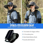 🎁Best father‘s Day Gifts❤2025 New Ultralight Solar Fan Sun Hat – Lighter Than a Baseball!⚾(Only 11oz)：Japanese Design