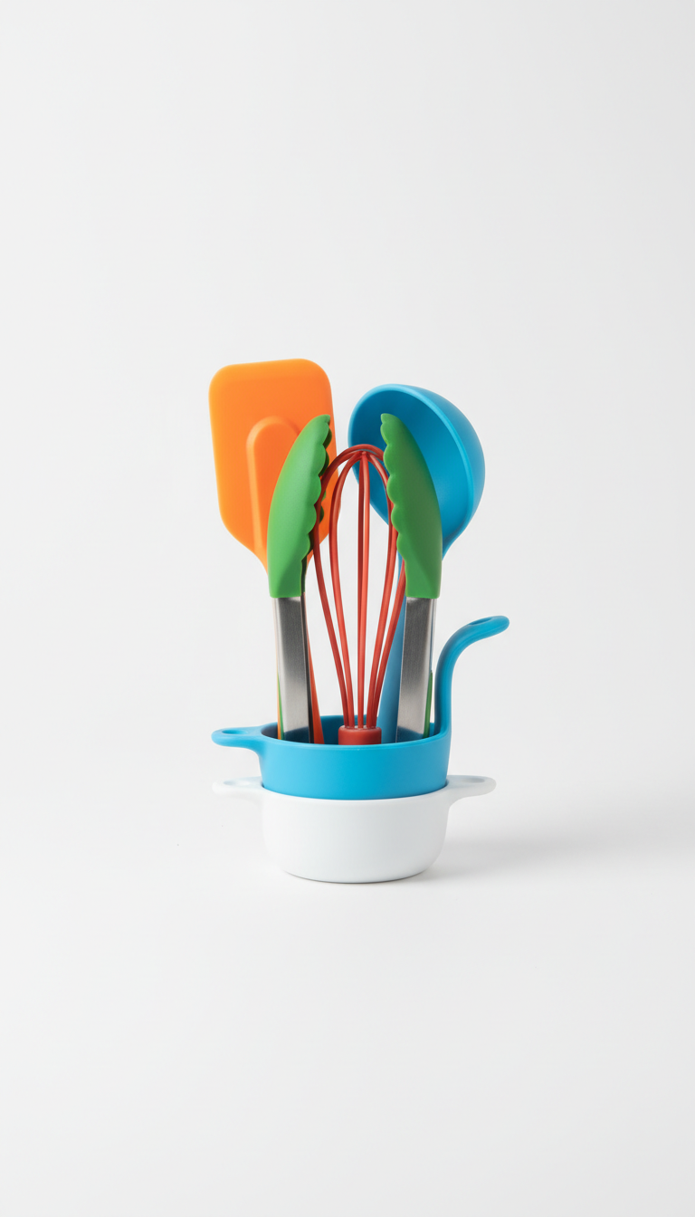 Compact Space-Saving Utensil Bundle